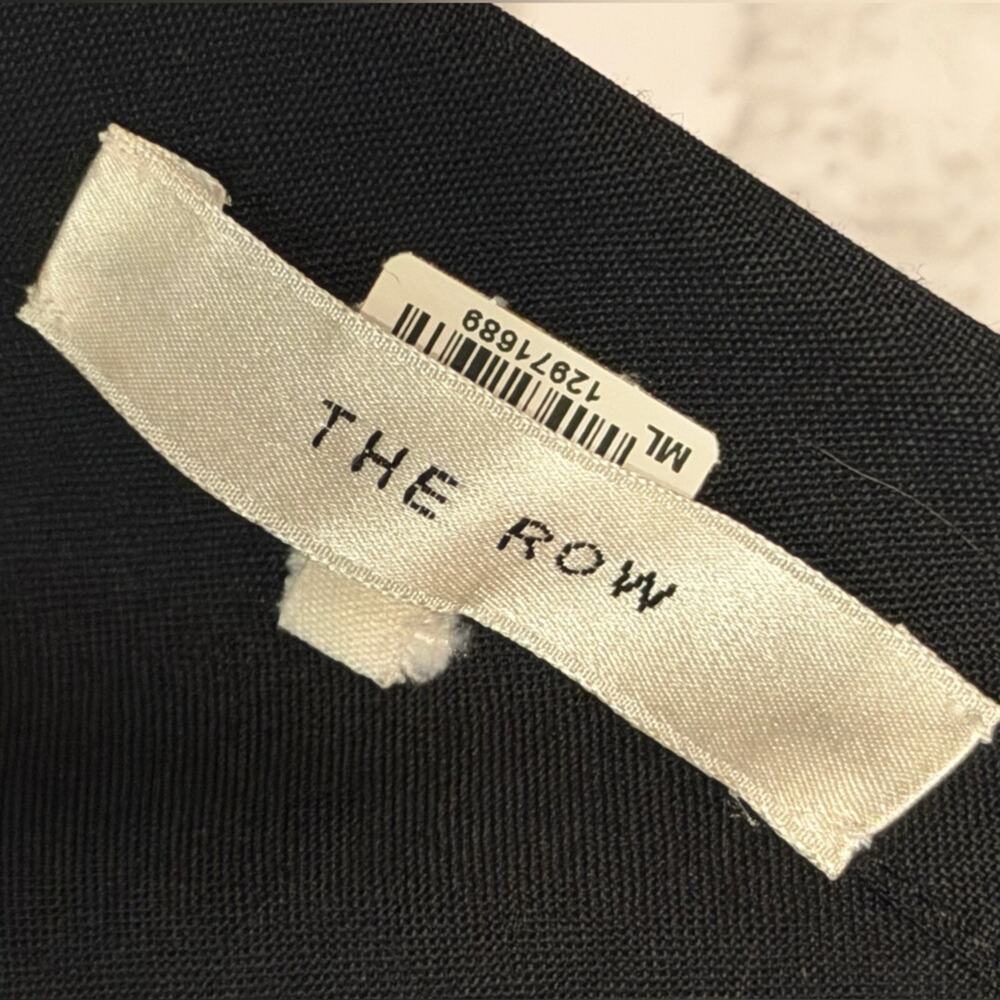 The Row Bamby Decontructed Top Black size XS/S Apron style Wool Flowy Open back - Picture 2 of 12